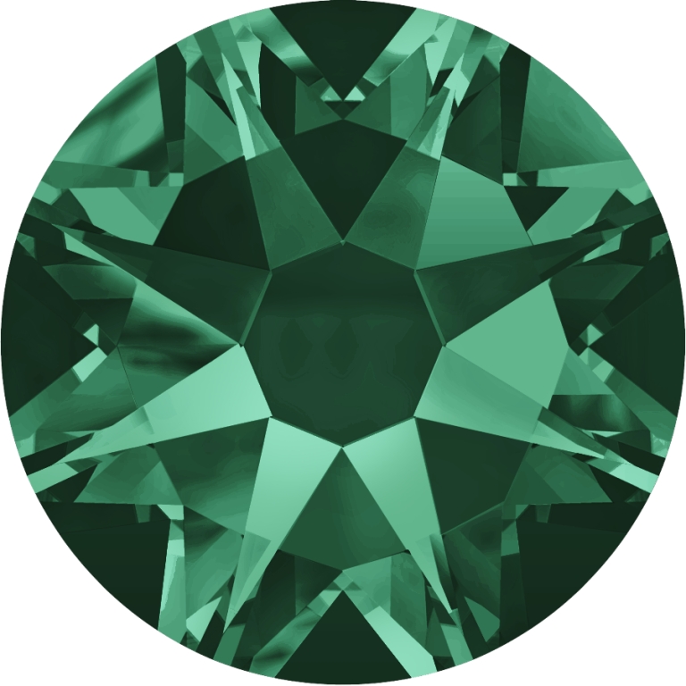 2088 SS16 Emerald Glue on Stone Pack Qty 720pcs