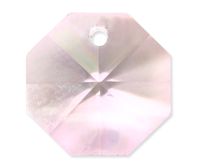 P2571 14mm Light Pink 1 Hole Octagon Pack of 20