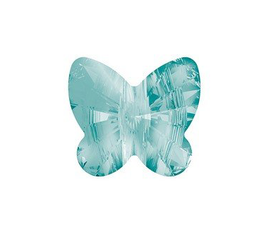 5754 8mm Light Turquoise Butterfly Bead PQ 8