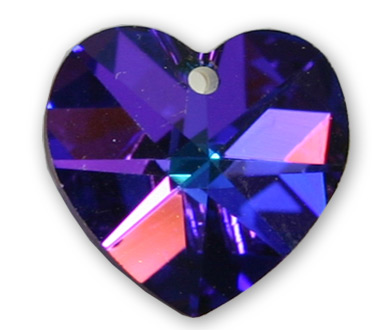 6228 14mm.. Heliotrope Heart Pack Qty 8