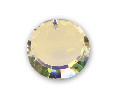 6210 12mm Crystal AB Round Disc Pack Qty 2