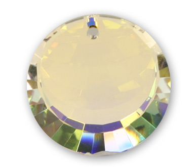 6210 17mm Crystal AB Round Disc Pack Qty 1