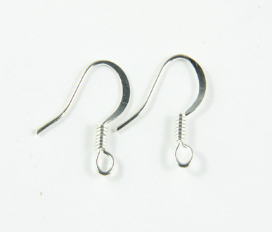 JFFH 15mm Silver Plated French Earring Hook PQ 50