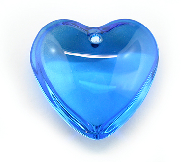 SLHEART35 35mm Light blue HEART Pack of 6