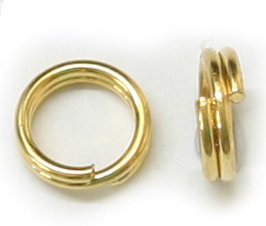 JFSR 10mm Gold Plated Split Ring Pack Qty 36