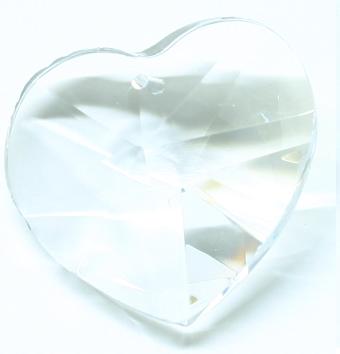 H880 40mm Crystal heart Pack of 2