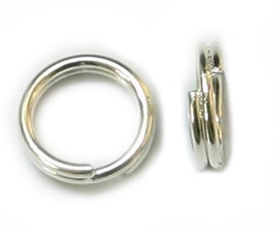 JFSR 15mm Imt/Rhodium Split Ring Pack Qty 36