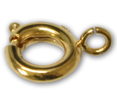 JFBR 7mm Gold Plated Bolt Ring Pack Qty 20