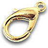 JFPC 13mm Gold Plated Parrot Clasp Pack Qty 20