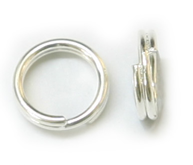 JFSR 10mm Silver Plated Split Ring Pack Qty 36